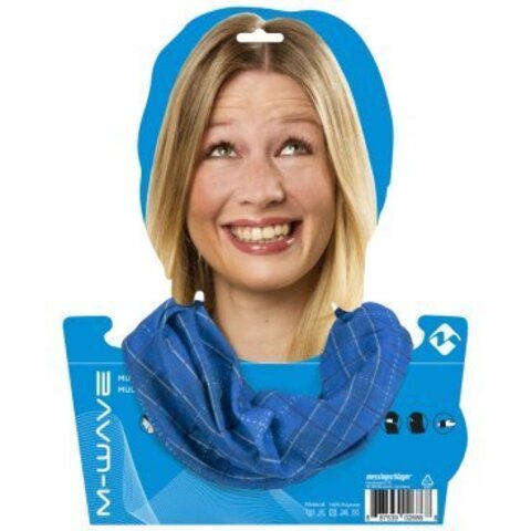 бандана M-WAVE Blue/Red Squared 5-715128