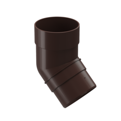Колено 45 для водосточной трубы Premium, шоколад