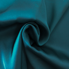 Атлас Армани стрейч, 90 гр/м2, 145 см, морская волна
