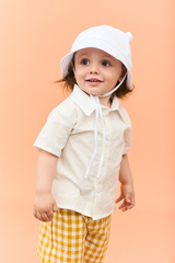 Комплект рубашка и шорты "Summer set" (клетка горчица)