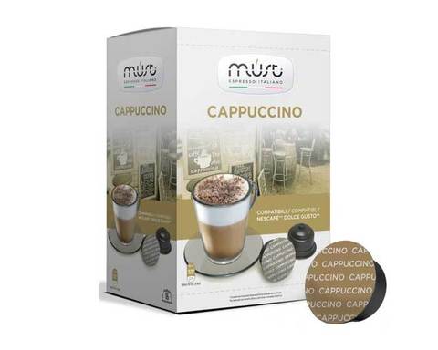 Кофе в капсулах Must Cappuccino, 16 капсул для кофемашин Dolce Gusto