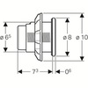 Клавиша смыва для унитаза Geberit Sigma/Delta/Omega/AP123 116.057.KH.1