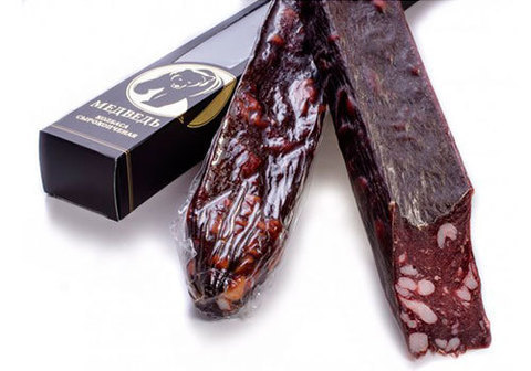 Колбаса сырокопченая из медведя, 550г