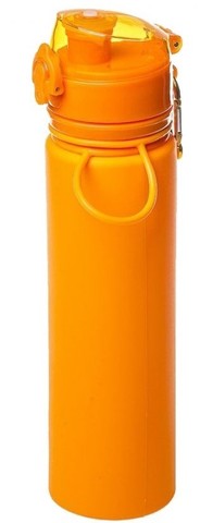 Картинка бутылка силиконовая Tramp TRC-094 оранжевый - 3