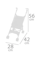 DeCuevas Коляска-трость для куклы серия Даниэла, 56см в ассортименте (90093)