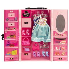 Мебель для кукол Alisa Гардероб с одеждой