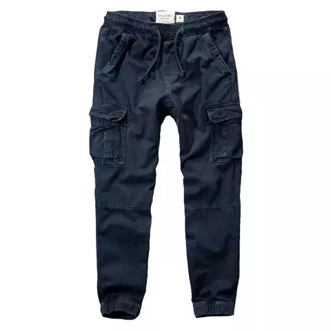 Брюки Abercrombie & Fitch на резинке флис (синие)