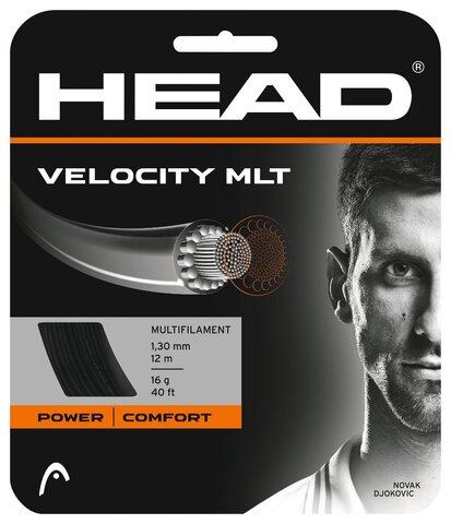 Теннисные струны Head Velocity MLT (12 m) - black