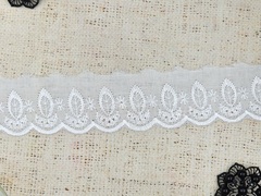 Шитье хлопок, ш. 5 см, белый