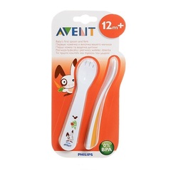 Набор столовых приборов (ложка, вилка) SCF712/00  от 12 мес (стандарт)