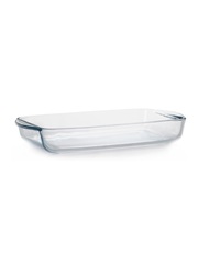 Форма для выпечки жаропрочная стеклянная прямоугольная с крышкой 1,95 литра Borcam 59006 лоток прямоугольный 33,6х19х5 см коробка