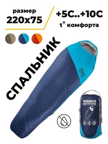 Картинка спальник Skully WQ-SB250 blue - 1