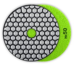 ЗУБР 100 мм, №50, сухое шлифование, алмазный гибкий шлифовальный круг АГШК, Профессионал (29868-050)