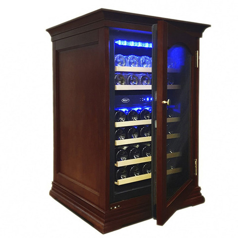 Cold Vine C34-KBF2 (W-wenge) Винный шкаф компрессорный с деревянной отделкой на заказ