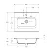 BelBagno KEP-60-GRN Столешница из керамогранита 616х468 KEP-60-GRN Granito