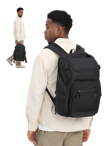Картинка рюкзак городской Ozuko 9799 Black - 13