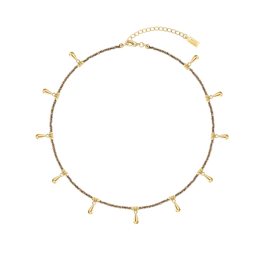 

Колье Shiny Drops Gold Necklace