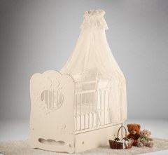 Кровать Островок уюта Птенчики Слоновая кость