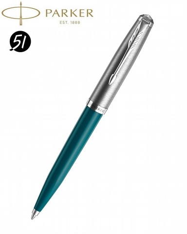 Ручка шариковая Parker 51 Core, Teal Blue CT (2123510)