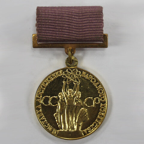 Медаль "Выставка достижений народного хозяйства СССР" (за успехи в народном хозяйстве СССР) XF