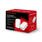Mercusys MP500 KIT Комплект адаптеров Powerline с Wi-Fi до 300 Мбит/с, Plug and Play, передача данных до 300 м