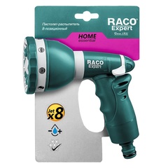 RACO 484C, 8 режимов, пластиковый с TPR, поливочный пистолет (4255-55/484C)