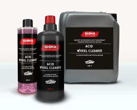 SHIMA DETAILER ACID WHEEL CLEANER 4-х кислотный очиститель дисков (концентрат) 500мл.