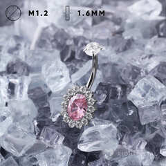 Банан Jasmine Oval Pink & Crystal