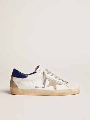 Men's Super Star with suede star and blue heel tab