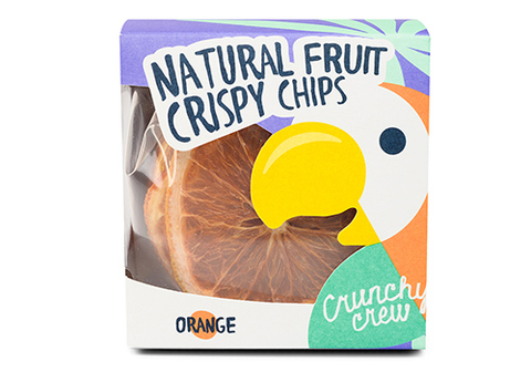 Чипсы апельсиновые Crunchy Crew кольца, 70г