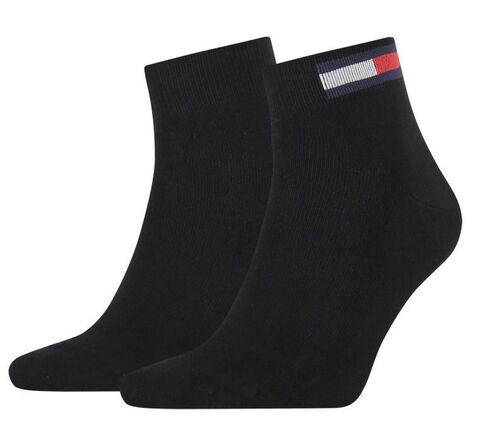 Носки теннисные Tommy Hilfiger Quarter 2P - black