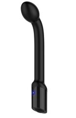 Черный вибростимулятор простаты Rechargeable Prostate Probe - 21,7 см. - 