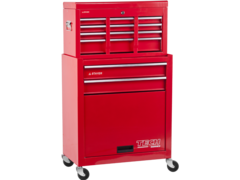 STAYER 616 х 330 х 742 мм, комбо, инструментальная тележка с 2 полками + ящик с 7 полками (38909-K)