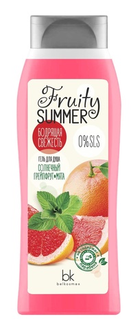 BelKosmex FRUITY SUMMER Гель для душа солнечный грейпфрут мята  500г