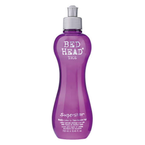 TIGI Bed Head Superstar Blow Dry Lotion For Thick Massive Hair - Термоактивный лосьон для придания объема волосам