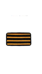 Нашивка на липучке Георгиевский флаг, 9х4.5 см