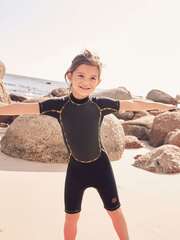 Гидрокостюм с коротким рукавом для девочки Next E76-832, Черный, Неоплен 3 мм
