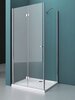 BelBagno ALBANO-ASH-1-100/80-C-Cr Душевой уголок с одной складывающейся дверью и одной неподвижной секцией. Стекло 6 мм, прозрачное, хром