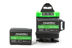 Лазерный уровень 4D HIBIRU Q-Basic 201  зеленый луч(нижний и верхний горизонт)+штатив 1 м+сумка для инструмента