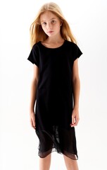 Платье с сеткой BLACK