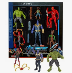 Набор супергероев 6 шт с аксесс, размер 34*35