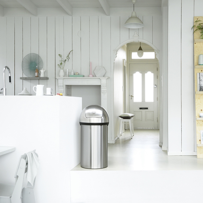 Мусорный бак Push Bin (60 л), Стальной матовый, арт. 484520 - фото 5