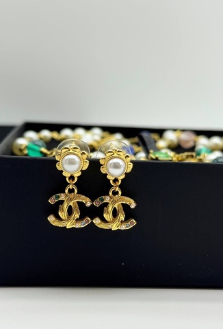 Серьги цветные Chanel