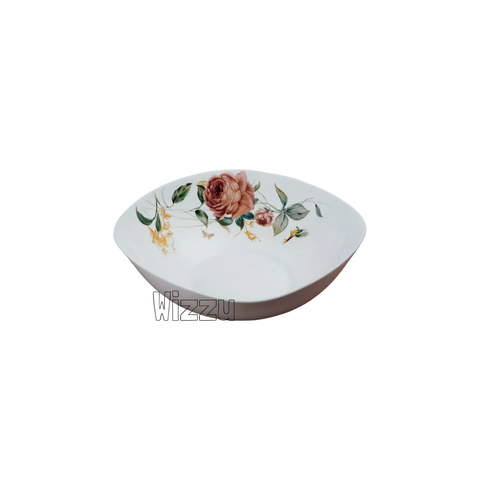 MILLIMI Анета Салатник, опаловое стекло 24см, квадратная форма