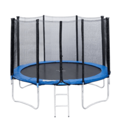 Батут с сеткой и лестницей, диаметр 14 футов
