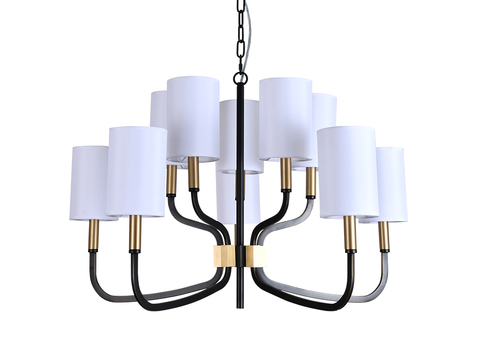 Подвесная люстра Newport DARINA 35210/С black+brass, М0071484