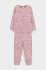 пижама  для девочки  К 1561/розовый зефир,цветочный узор