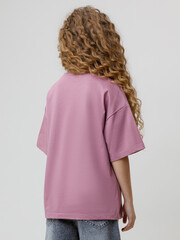 фуфайка  для девочки  КР 302828/темная орхидея к595