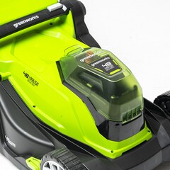 Газонокосилка Greenworks G24X2LM41K2 2×24V (41 см) аккумуляторная, с 2×АКБ 4 А/ч и двойным ЗУ