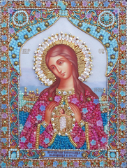 И-25а Набор для вышивания хрустальными камнями Богородица Помощница в родах (мал.)